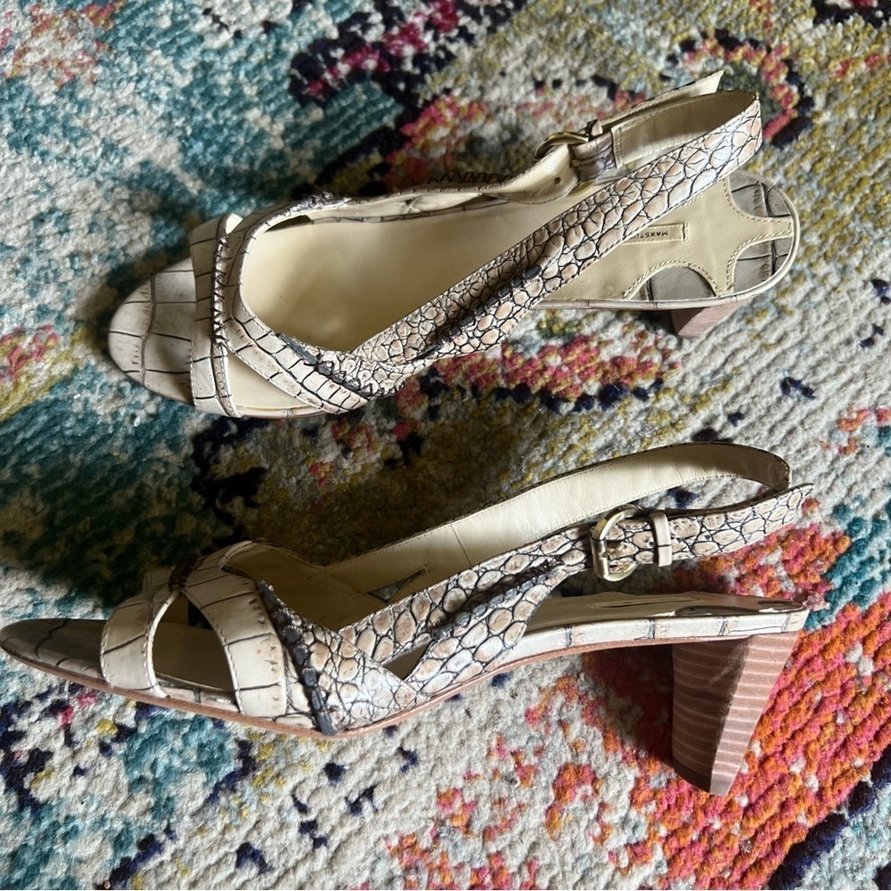 Max studio snake skin heels women’s size 8.5